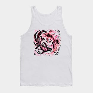 Cherry Blossom Koi Tank Top